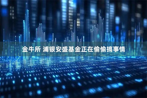 金牛所 浦银安盛基金正在偷偷搞事情